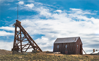 Image of Tonopah Historic Mining Park in Nye County, Nevada.