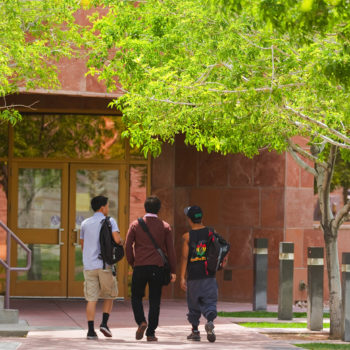 CSN students walk around the Charleston campus