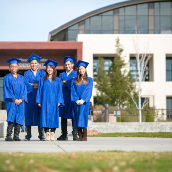 Graduates on campus at Truckee Meadows Community College