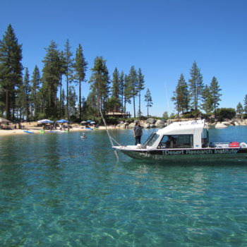 DRI's boat at Lake Tahoe