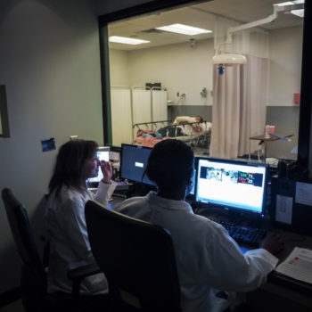 NSC Students monitor patients