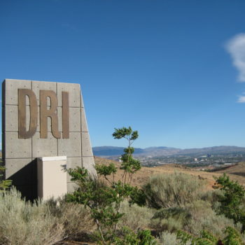 The sign at DRI's Reno campus