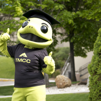 The TMCC mascot, Wizard